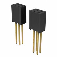 32 位置 插座 连接器 0.100"（2.54mm） 通孔 镀金