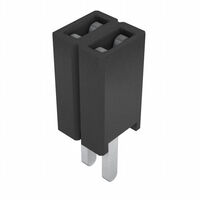 2 位置 插座 连接器 0.050"（1.27mm） 通孔 镀金