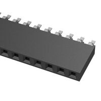 10 Posisjon Stikkontakt Kontakt 0,100" (2,54mm) Overflatemontering, Høyrevinklet Gull