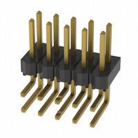 Connector Header Through Hole, Right Angle 10 position 0.100" (2.54mm)