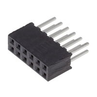 12 Position Receptacle Connector 0.079" (2.00mm) Through Hole Gold