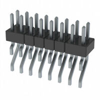 Steckverbinder, Steckleiste Oberflächenmontage, rechtwinklig 16 positionen 0,079" (2,00mm)