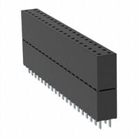 40 Position Elevated Socket Connector 0.100" (2.54mm) Through Hole Gold