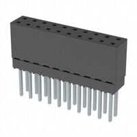 20 位置 抬升式插座 连接器 0.100"（2.54mm） 通孔 镀金