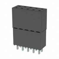 10 Position Elevated Socket Connector 0.100" (2.54mm) Through Hole Gold