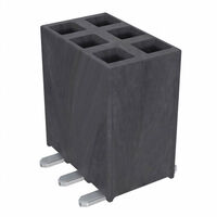 6 Position Receptacle Connector 0.100" (2.54mm) Surface Mount Gold