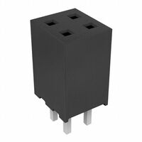 4 Position Receptacle Connector 0.079" (2.00mm) Through Hole Gold