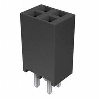 4 Position Receptacle Connector 0.100" (2.54mm) Through Hole Gold