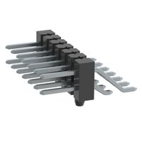 Steckverbinder, Steckleiste Oberflächenmontage, rechtwinklig 14 positionen 0,100" (2,54mm)