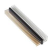 Connector Header Through Hole, Right Angle 96 position 0.100" (2.54mm)