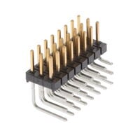 Listwa złącza Otwór przelotowy, kąt prosty 24 pozycja 0,100" (2,54mm)