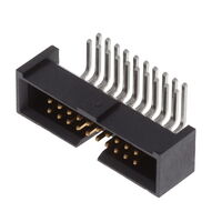 针座连接器 通孔，直角 20 位置 0.050"（1.27mm）