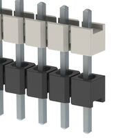 10 Position Header Spacer Connector 0.100" (2.54mm) Tin Through Hole