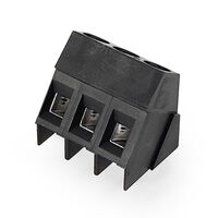 3 Position Wire to Board Terminal Block 35° (145°) Angle with Board 0.197" (5.00mm) Through Hole