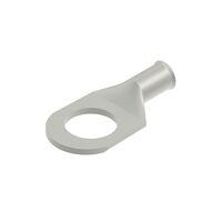 Terminales - Conectores de anillo Perno pasador 1/2 Lado plano, tubular (orejetas de batería) 8 AWG Corrugado a presión