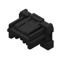 4 矩形连接器 - 外壳 插座 黑色 0.059"（1.50mm）