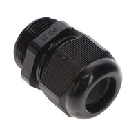 電纜壓蓋 聚酰胺 (PA6)、尼龍 6 PG21 黑色