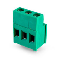 3 Position Wire to Board Terminal Block Horizontal with Board 0.197" (5.00mm) Through Hole