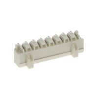8 Position Terminal Block Header, Male Pins, Shrouded (4 Side) 0.197" (5.00mm) 90°, Right Angle Through Hole