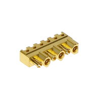 Miniature Coaxial Connector Jack, Female Socket (3); Plug, Male Pin (3) 50 Ohms Surface Mount, Right Angle Solder
