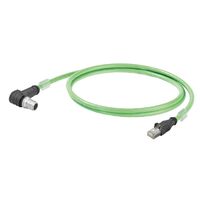 Cable Assembly Circular 08 pos Male, Right Angle to RJ45, 8p8c 16.40' (5.00m)