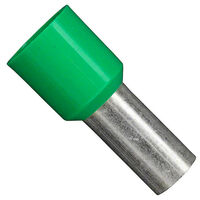 Green Wire Ferrule Connector T 10 AWG (6.00mm²) Single Wire