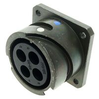 5 Position Circular Connector Receptacle Housing Panel Mount