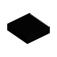 Kühlkörper Aluminium 91,3W bei 105°C Platinenebene, Strangpressen