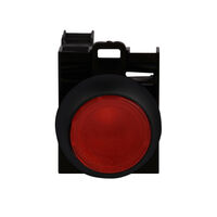 Pushbutton Switch DPST-NO/NC Standard, Illuminated Panel Mount, Front