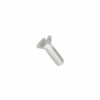 #2-56 Flat Head Machine Screw Slotted Drive Polycarbonate