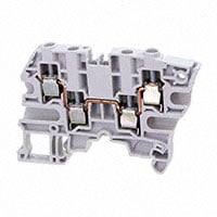 端子台連接器 4 位置 導通型 灰色 10-24AWG