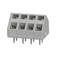 4 接线板 - 线至板 45°（135°）角度，带板 0.197"（5.00mm） 通孔