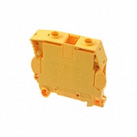 Terminal Block Connector 2 Position Feed Through Yellow 0-18 AWG