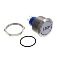 按鈕開關 SPDT 防破壞、發光 正面安裝式面板安裝