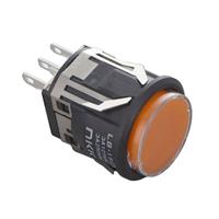 Pushbutton Switch SPDT Standard, Illuminated Panel Mount, Snap-In