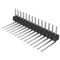 针座连接器 通孔，直角 14 位置 0.100"（2.54mm）