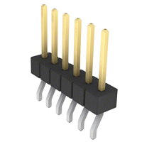 Cabezal de conector Montaje en superficie, ángulo recto 6 posiciones 0.100" (2.54mm)