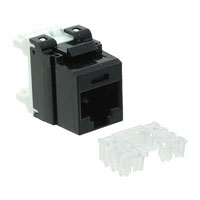Insert Modular Jack 8p8c (RJ45, Ethernet) To IDC, Pressdown, Punchdown Block Black