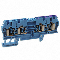Terminal Block Connector 4 Position Isolated Blue 12-30 AWG