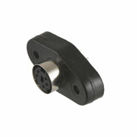 5 Position Circular Connector Receptacle, Female Sockets Solder