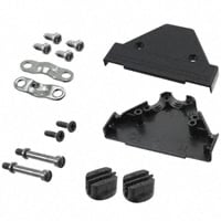 37 Position Two Piece Backshell Connector Black 90°, 180° Unshielded