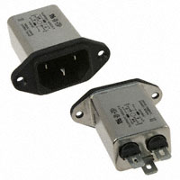 Power Entry Connector Receptacle, Male Blades IEC 320-C14 Panel Mount, Flange