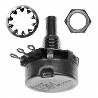 500k Ohm 1 Gang Linear Panel Mount Potentiometer 1.0 Turns Conductive Plastic 2W Solder Lug