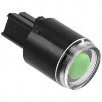 Round Pushbutton Switch Cap Green Snap Fit