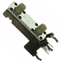 侧面触动 触摸开关 SPST x 2 通孔，直角