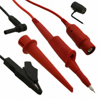 10:1 Voltage Probe 200MHz 98.425" (2500.00mm) Red Oscilloscope Probe Test Lead 10M Input Resistance CAT II 1000V, CAT III 600V