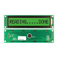 Character Display Module Transflective 5 x 8 Dots FSTN - Film Super-Twisted Nematic LED - Green Parallel 151.00mm x 40.00mm x 13.00mm