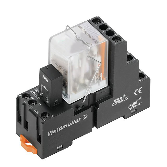 General Purpose Relay DPDT (2 Form C) 24VAC Coil DIN Rail