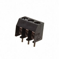 3 Position Wire to Board Terminal Block Horizontal with Board 0.138" (3.50mm) Through Hole