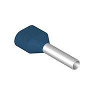 Blue Wire Ferrule Connector DIN Two x 14 AWG (2.50mm²) Two Wire